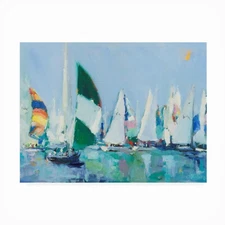 Crain 'Parking Lot' Outdoor Canvas 14x19