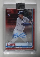 2019 Topps Clearly Authentic Auto Red /50 Brandon Lowe #CAA-BL Rookie Auto RC