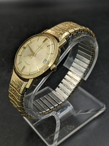 Elgin Selfwinding Wristwatch Mens 10K RGP Automatic 17 Jewels 859 German Watch - Picture 13 of 21