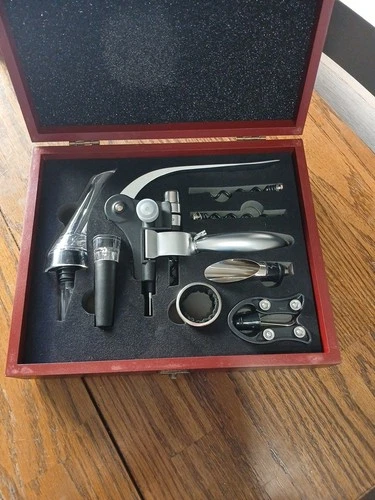 Smaier Manual Wine Bottle Opener Corkscrew Kit