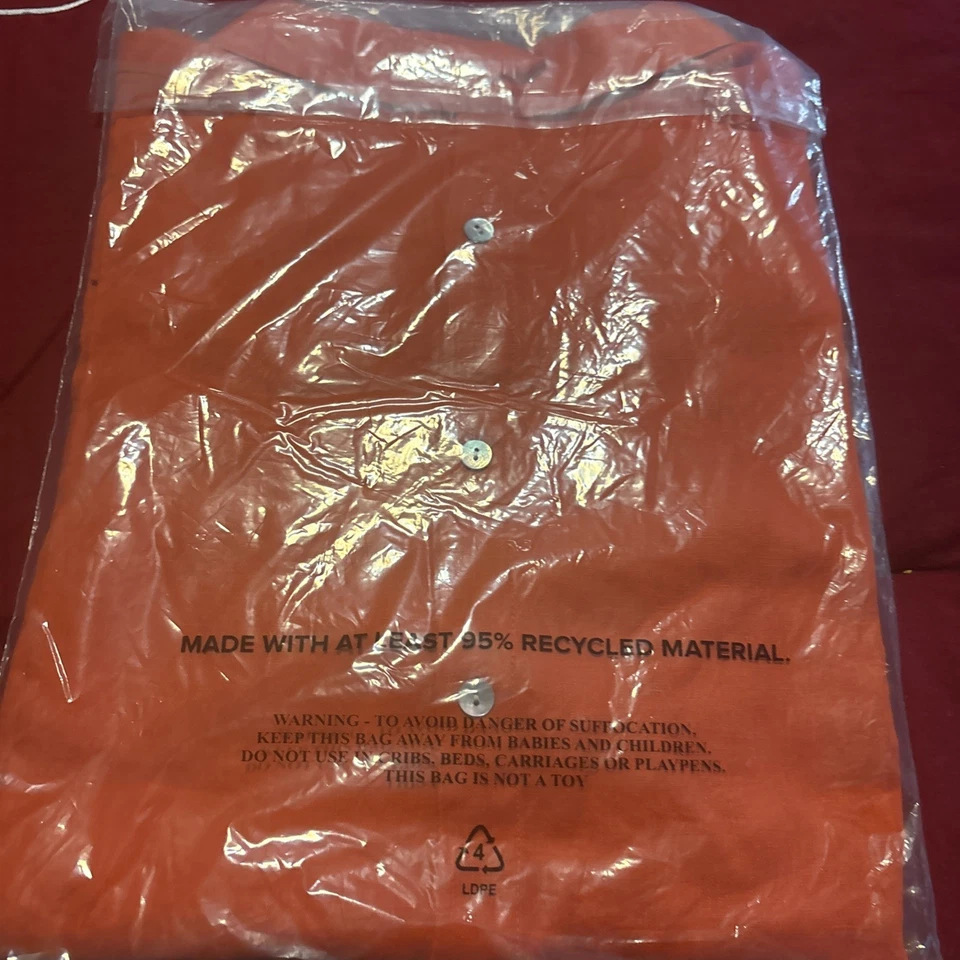 Camisa de lino naranja Jill 2X nueva con etiquetas  Foto 4 de 4