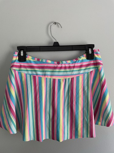 Lands’ End Tankini Bottom Skirt ~ Girls Size 16 ~ Multicolor Striped - Picture 2 of 4