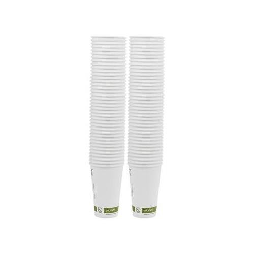 16oz Compostable Single Wall Hot Cups Disposable Paper Coffee Tea Drink Takeaway