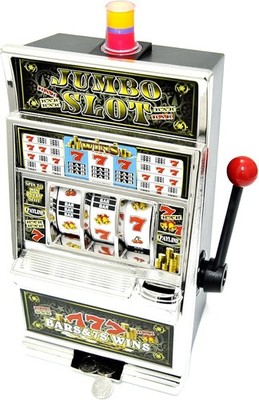 Casino Slot Machine Toy Las Vegas Sounds Flashing Lights Lucky Seven Jackpot