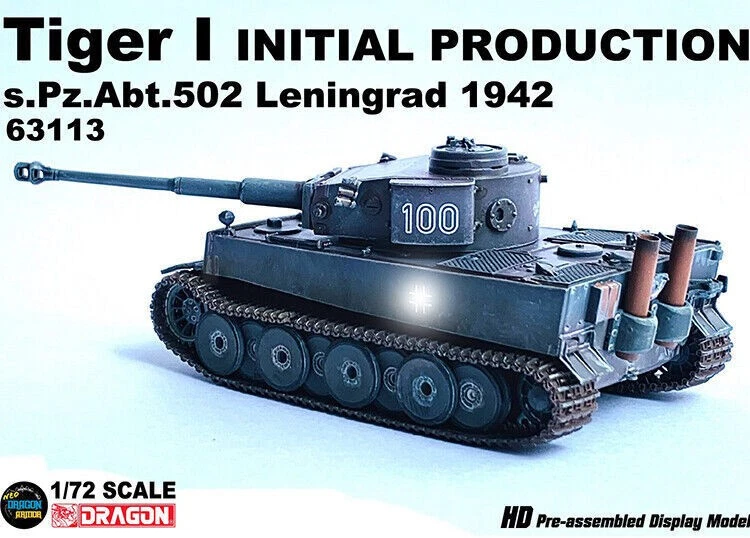 Dragon 1/72 German Tiger tank 502nd Heavy Panzer Battalion Leningrad 1942 New - Image 4 of 4