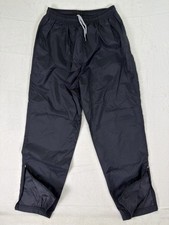 Nike Pants Boys XL 16-18 Black Nylon Pull On Lightweight Zip Ankle Joggers