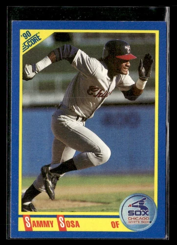 1990 Score #558 Sammy Sosa Rookie Card Chicago White Sox