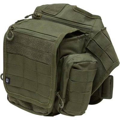 Brandit Travel Side Bag Rucksack Backback Molle System Polyester 600D Flag-Label
