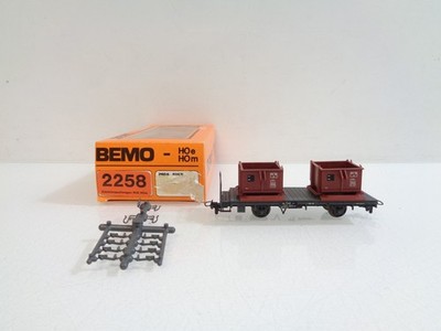 Bemo H0m 2258 Behältertragwagen der RhB in OVP BH3916