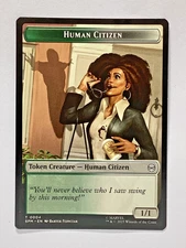 MTG Magic Marvel's Spider-Man SPM Human Citizen  Treasure Double-Sided Token #4