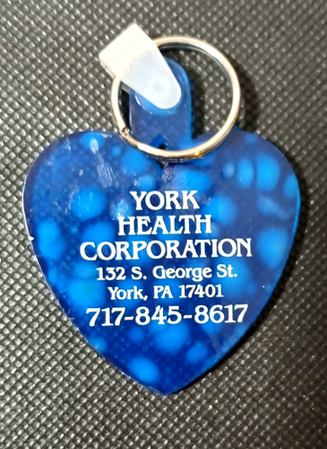 Portachiavi vintage YORK HEALTH CORPORATION GEORGE ST YORK PA