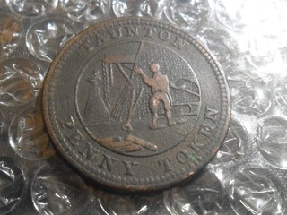 Cox's Iron Foundry Taunton Penny Token.
