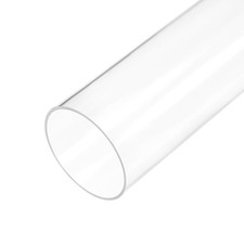 Clear Rigid Acrylic Pipe 36mm ID 40mm OD 0.5m 2mm Wall Round Tube