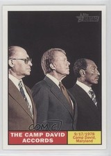 2009 Topps American Heritage Jimmy Carter Anwar Sadat Menachem Begin #125 0o9