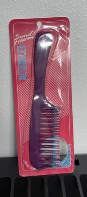Vintage Sund Haaren Touch Me Tips Twice Dipped Detangle Comb 80 s 90s Purple NOS