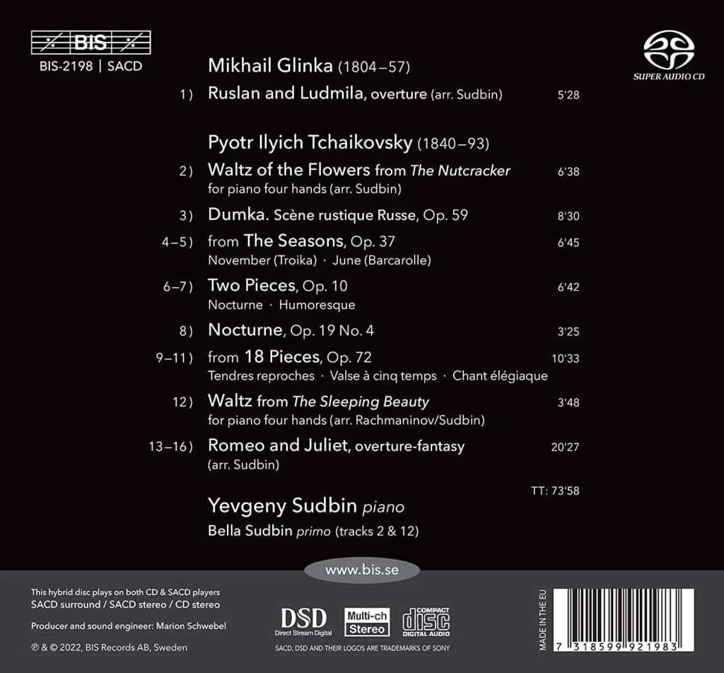 Mikhail Glinka Romeo and Juliet: Tchaikovsky On the Piano (CD) (US IMPORT)