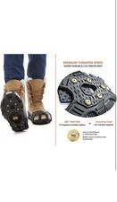ICETRAX V3 Tungsten Crampons, Ice S/M Men: 5-9/ Women: 6.5-10.5 , Black