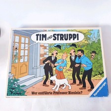 Tim und Struppi - Wer entführte Professor Bienlein Brettspiel 1987 Ravensburger