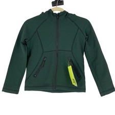 All In Motion Woven Fleece Jacket Green Kids Small Outdoors Spring Jacket