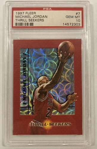 1997-98 Fleer Thrill Seekers #7 PSA 10 Michael Jordan GOAT HOF TOUGH