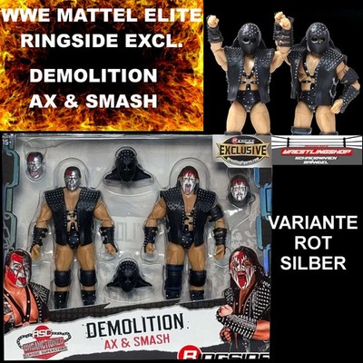 WWE MATTEL ELITE RINGSIDE EXCL. DEMOLITION  AX & SMASH WRESTLING FIGUREN VAR 1