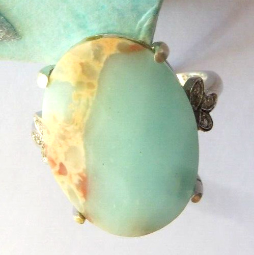 Bague opale du Pérou argent massif taille 52-56 le cadeau idéal pour marquer un moment unique