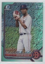 2022 Bowman Chrome Prospects Aqua Shimmer Refractor 54/125 Brayan Bello uk2