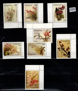 /// GUYANA 1987 MNH FLOWERS ORCHIDS