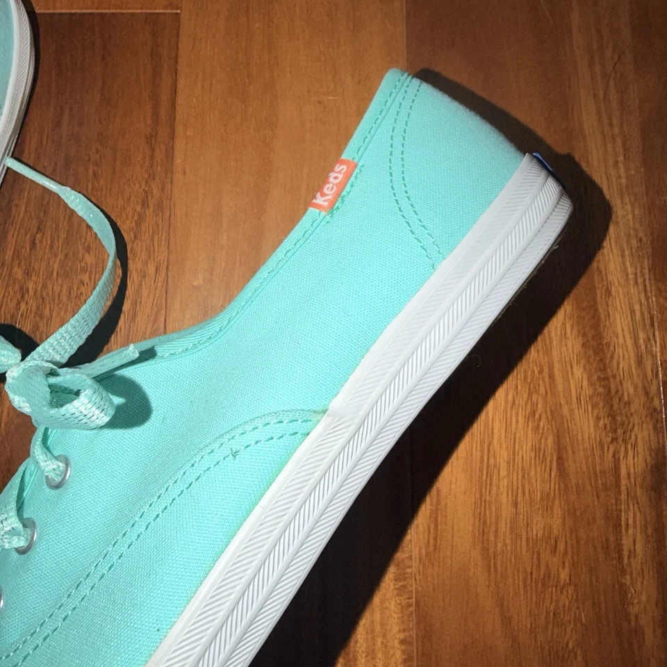 Tenis para mujer Keds Champion Oxford de lona verde azulado talla 7,5 de EE. UU. Foto 2 de 4