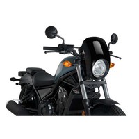 Puig SEMI-FAIRED Screen Anarchy FUR Honda CMX500 Rebel 17-19 Schwarz