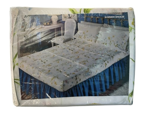 Vintage Springs Twin Sheet Set 3 pc Summer Breeze Flowers Cottage 1970s USA New - Picture 11 of 11