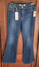 Women's Seven 7 High Rise Slim Flare Jeans Sz 12 NEW Dark Wash NWT New