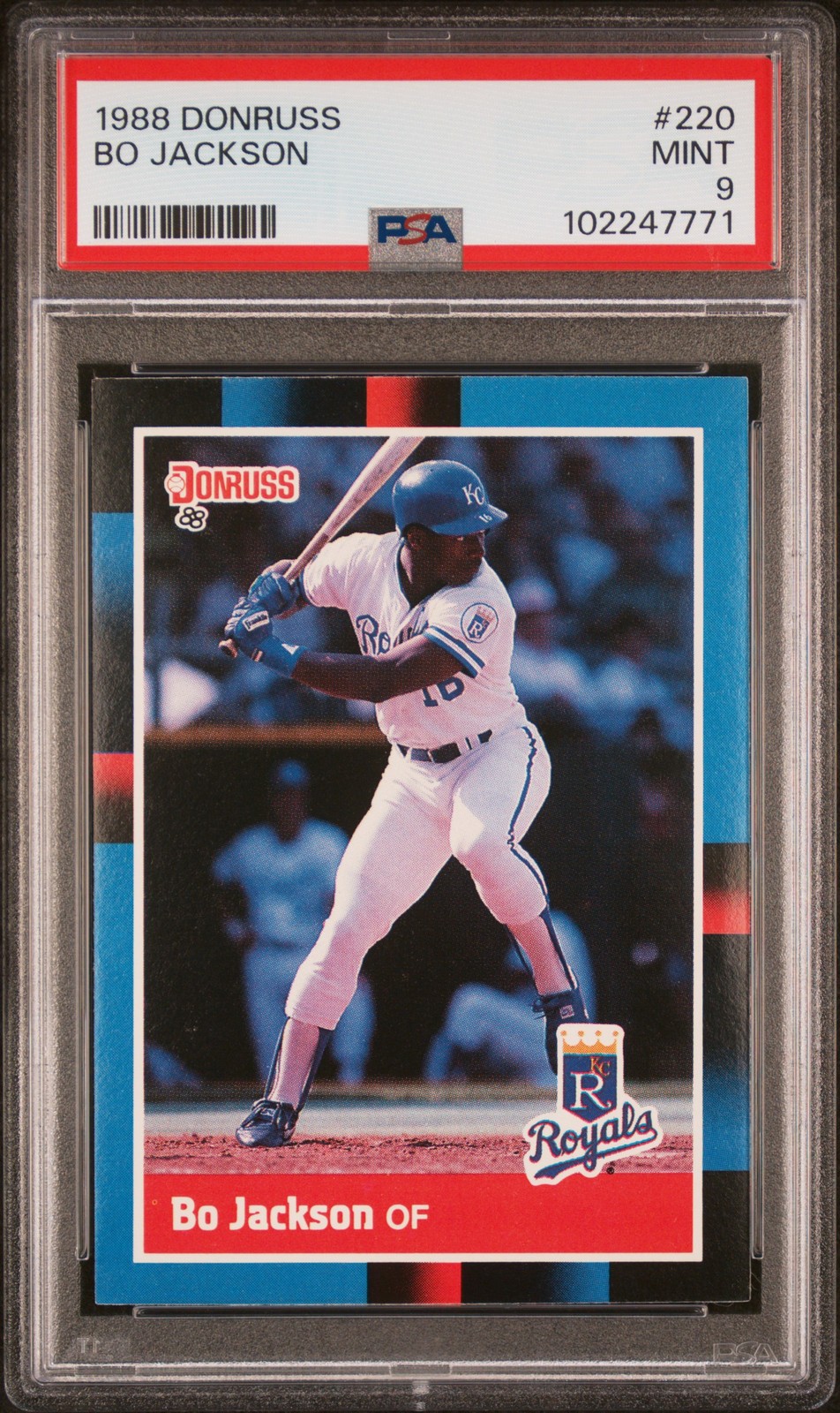 1988 DONRUSS #220 BO JACKSON PSA 9