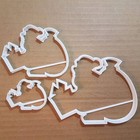 Santa Father Christmas Shape Cookie Cutter Dough Biscuit Pastry Fondant Sharp