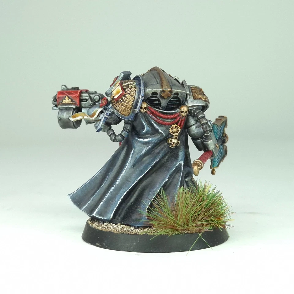 Capellán Caballeros Grises Pintado Tarento Marines Espaciales Warhammer 40k Foto 4 de 4