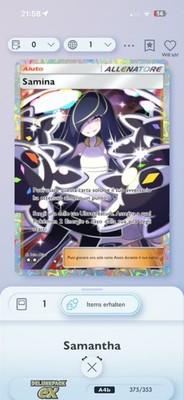 Pokémon Tcg Pocket Samantha Fullart Trainer 2 Star Tausch