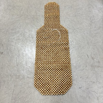 Zone Tech Beaded Seat Cover - Natural Wooden Beads Seat Cushion for Cars