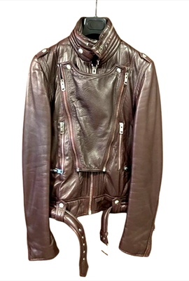 Dior Homme Hedi Slimane 2004AW Archive Bordeaux Leather Rider