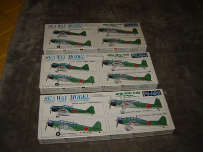 Fujimi Sea Way #30 Japan Naval Planes 3 Kits 1/700 Scale 1992 Kits Factory Seal