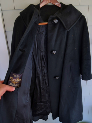 ジャケット・アウター 2000s STONE  WOOL COAT Vintage Women's JOSEPH STEIN Black Onyx WOOL COAT - Hand Tailored