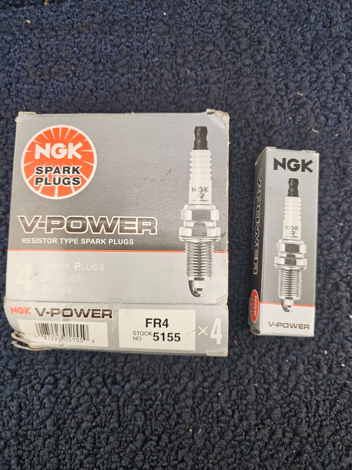 QTY 4 NGK 5155 FR4 V-Power Spark Plug Fits 1997 Dodge Ram 2500 Ram 1500 B3500