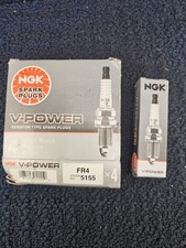 (QTY 4) NGK 5155 FR4 V-Power Spark Plug Fits 1997 Dodge Ram 2500 Ram 1500 B3500