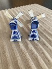 LOT OF DELFT PROCELAIN WINDMILL SALT AND PEPPER AND WINDMILL TOOTHPICK HOLDER — photo 5