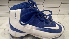 Nike Huarache Baseball Cleats Kids 10c 807138-417 10 Blue White 2015