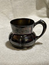Vintage Occupational Silver Plate Shaving Mug With Engraving