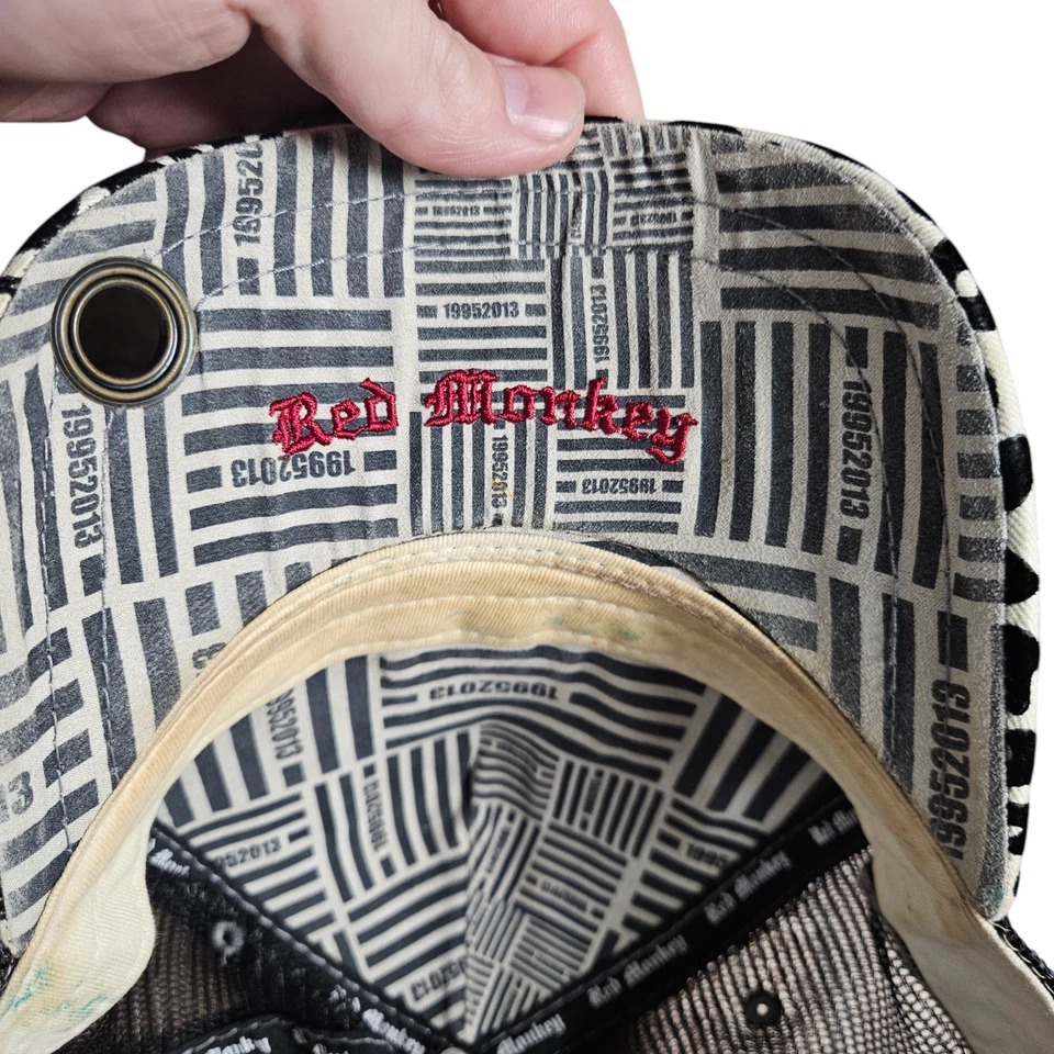 Gorra de camionero Red Monkey Los Angeles con logotipo estampado de leopardo en relieve para hombre Foto 3 de 4