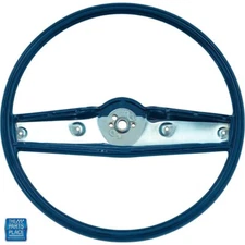 1969-1970 Chevy Cars Standard 2 Spoke Blue Bare Steering Wheel EACH