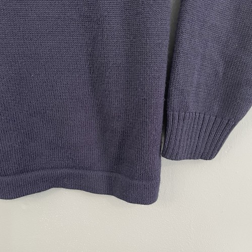 The North Face Wool Sweater Mens Medium 1/4 Zip Pullover Fall Winter Ski Jacket - Picture 3 of 13