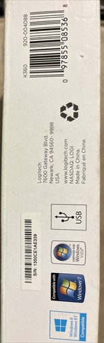 Logitech K360 Wireless Compact Thin Desktop Full Size Keyboard Windows Untested - Picture 9 of 10