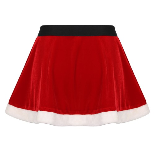 Damen Rock Weihnachtskleid Nachtbar Tanzkleidung Disco Unterrock Weihnachtsmann - Bild 11 von 25